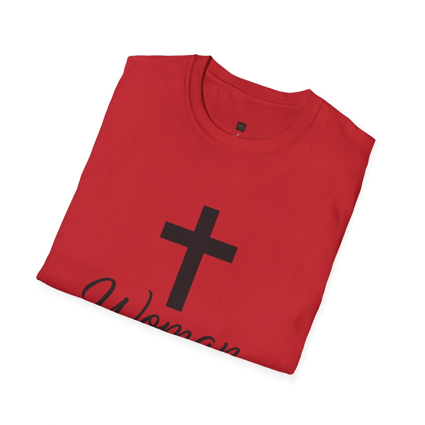 Unisex Softstyle T-Shirt - Woman of Faith, Christian Gift, Inspirational Tee, Spiritual Apparel, Faith-Based Fashion