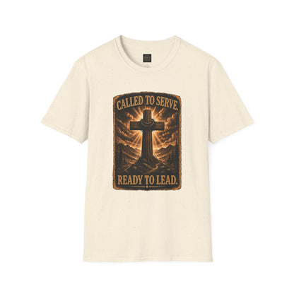 Called to Serve Cross T-Shirt — "Ready to Lead" Christian Faith Tee