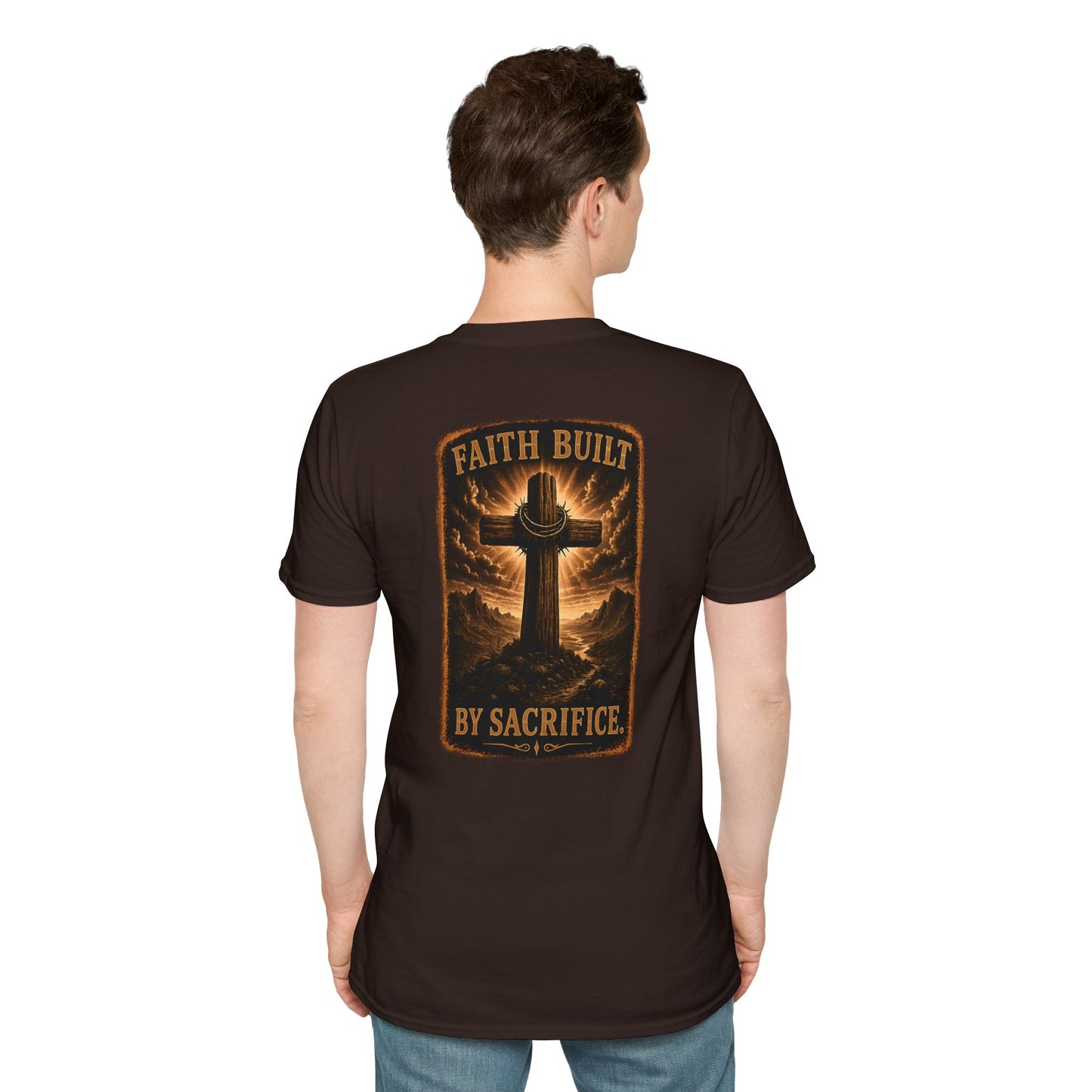 Faith Cross Tee — Minimal Christian Inspirational T-Shirt
