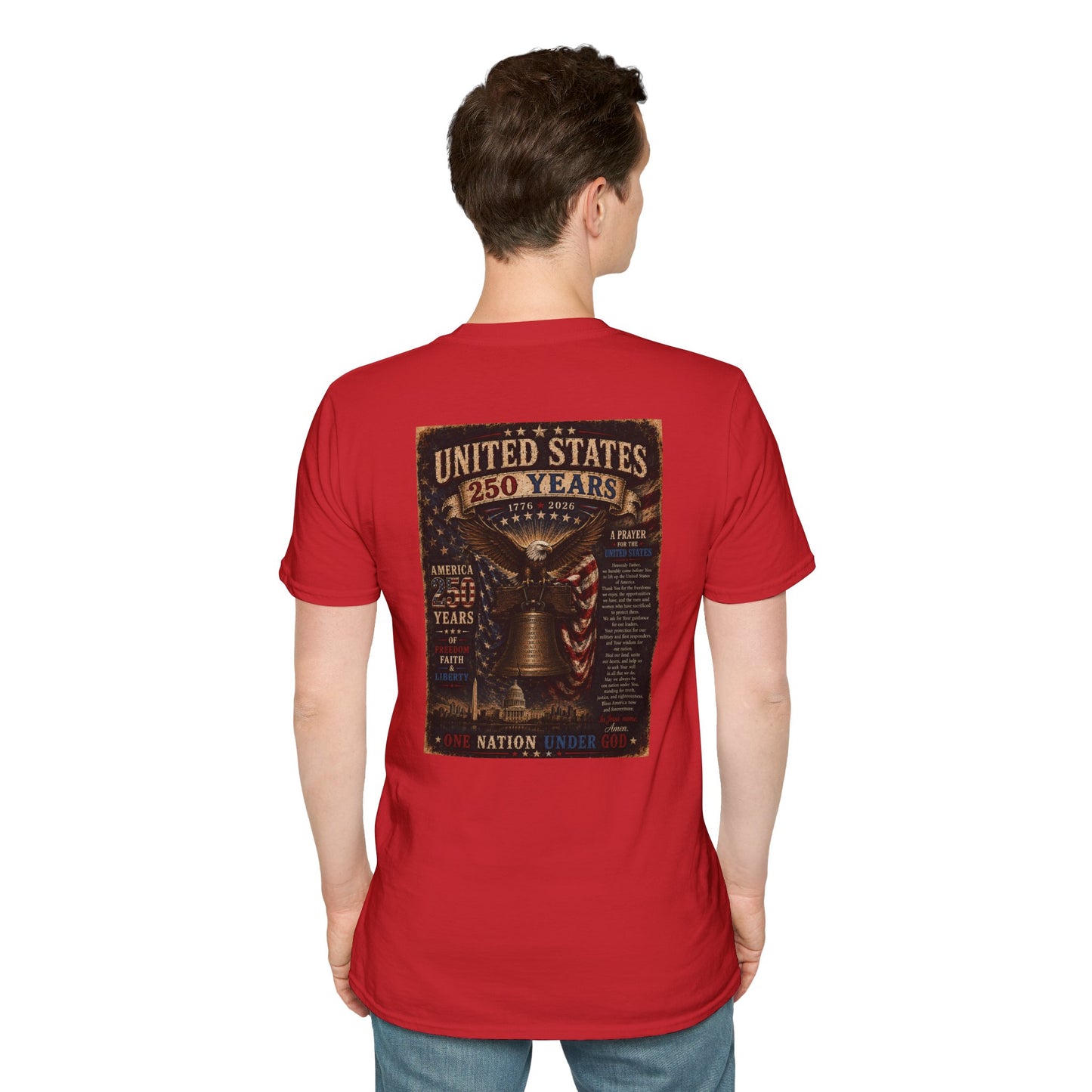 Faith of the Cross T-Shirt — Patriotic Christian Graphic Tee