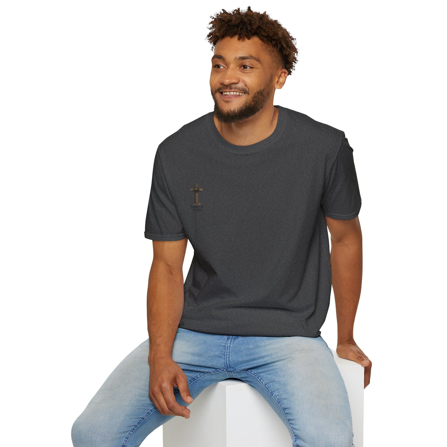 Christian Cross Minimalist T-Shirt — Hope on the Cross Faith Tee