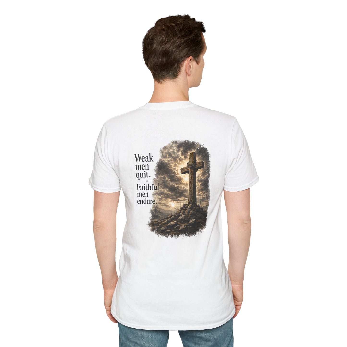 Christian Cross Minimalist T-Shirt — Hope on the Cross Faith Tee