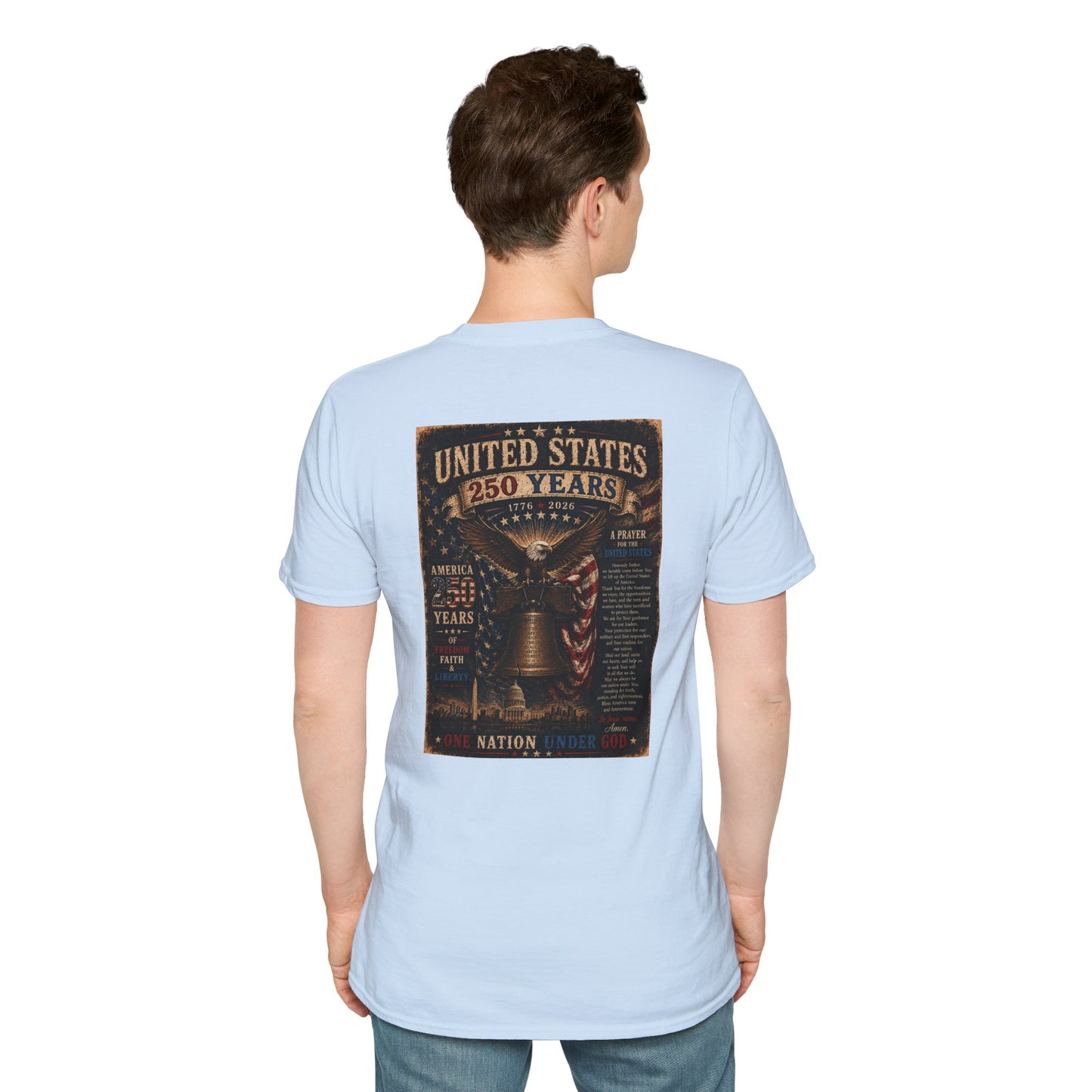 Faith of the Cross T-Shirt — Patriotic Christian Graphic Tee