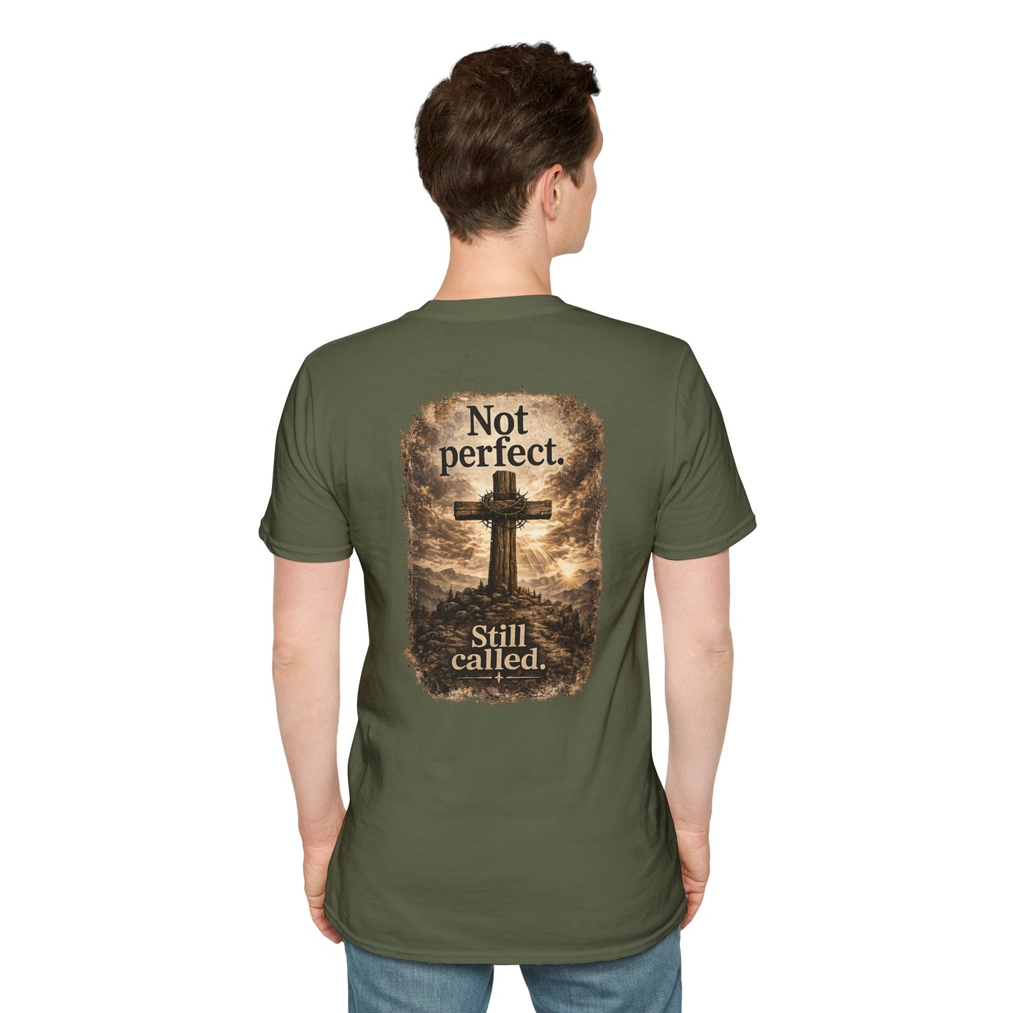 Faith of the Cross T-Shirt — Small Chest Cross Christian Tee