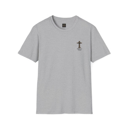 Faith Cross T-Shirt — Small Chest Cross Graphic Christian Tee
