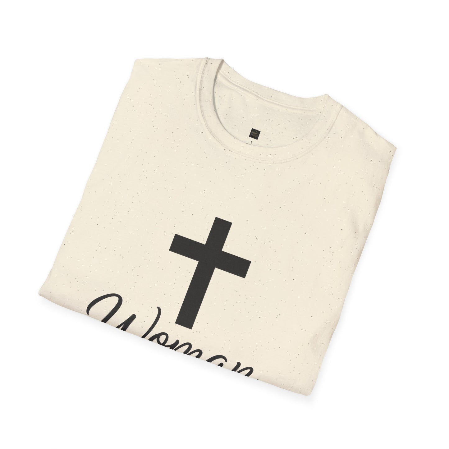 Unisex Softstyle T-Shirt - Woman of Faith, Christian Gift, Inspirational Tee, Spiritual Apparel, Faith-Based Fashion
