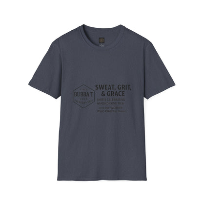 Hilarious Unisex Softstyle T-Shirt for Him & Her, Sweat Grit Grace, Hardworking Men & Women, Perfect for Everyday Wear, [...]