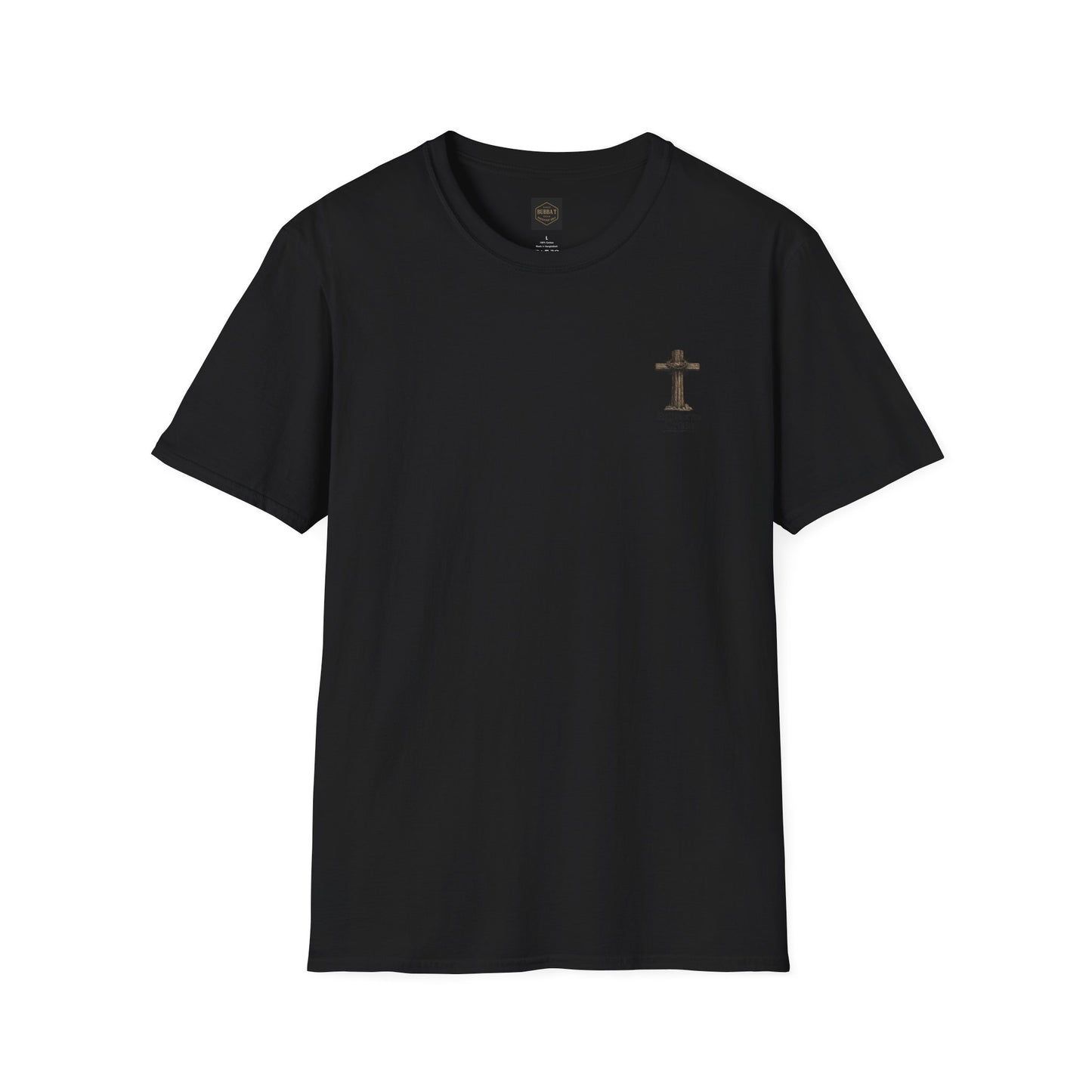 Cross Faith T-Shirt — Small Chest Cross Graphic Christian Tee