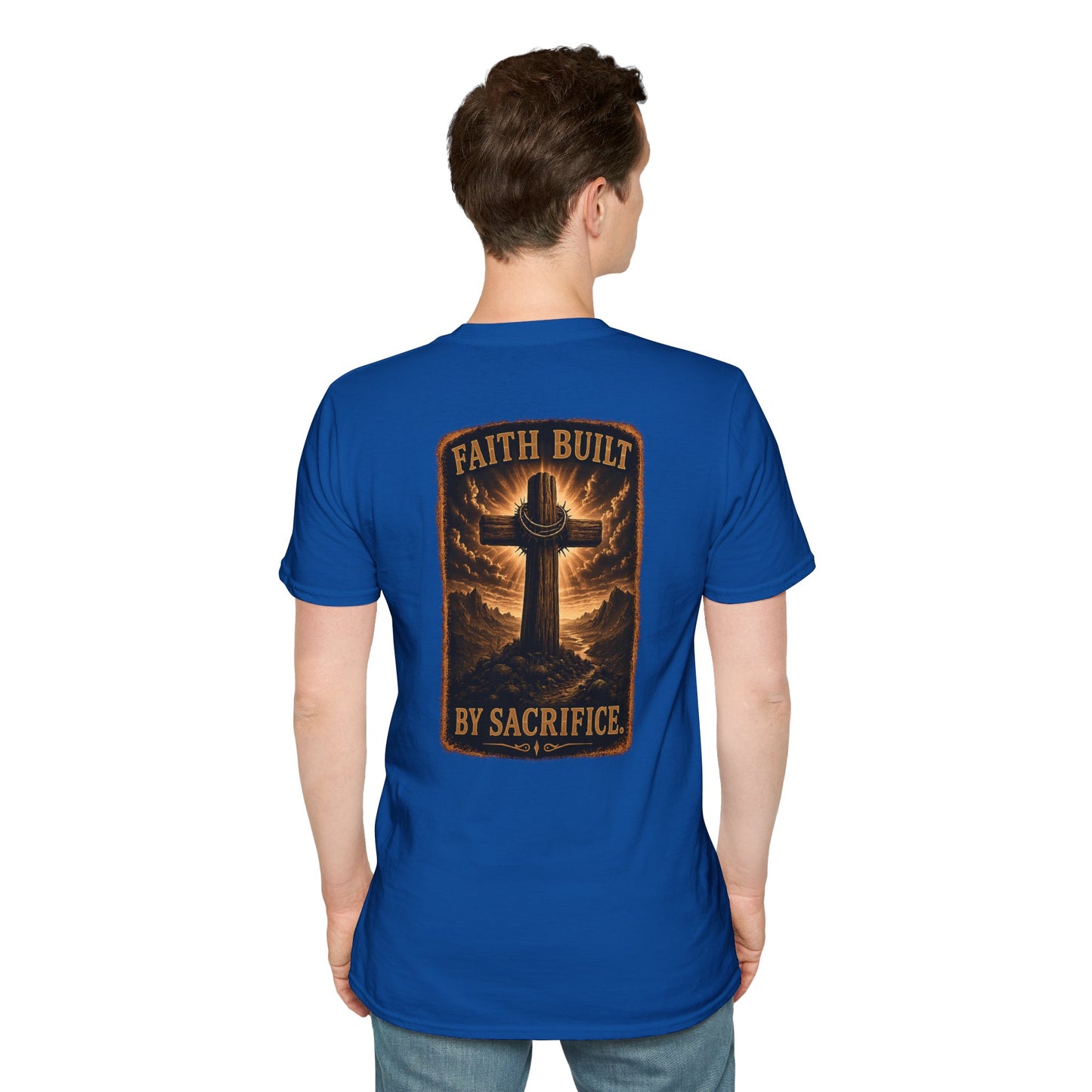 Faith Cross Tee — Minimal Christian Inspirational T-Shirt