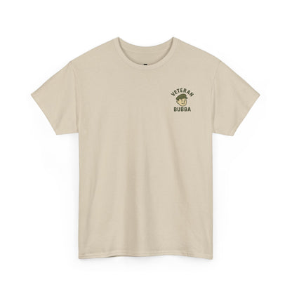 Veteran Bubba Graphic Tee – “I Served It Long & Hard” Funny Military Shirt