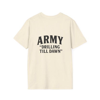 Stylish Army Drilling T-Shirt, Military Apparel, Casual Wear, Gift for Him, Everyday Fashion, Veterans Day Shirt