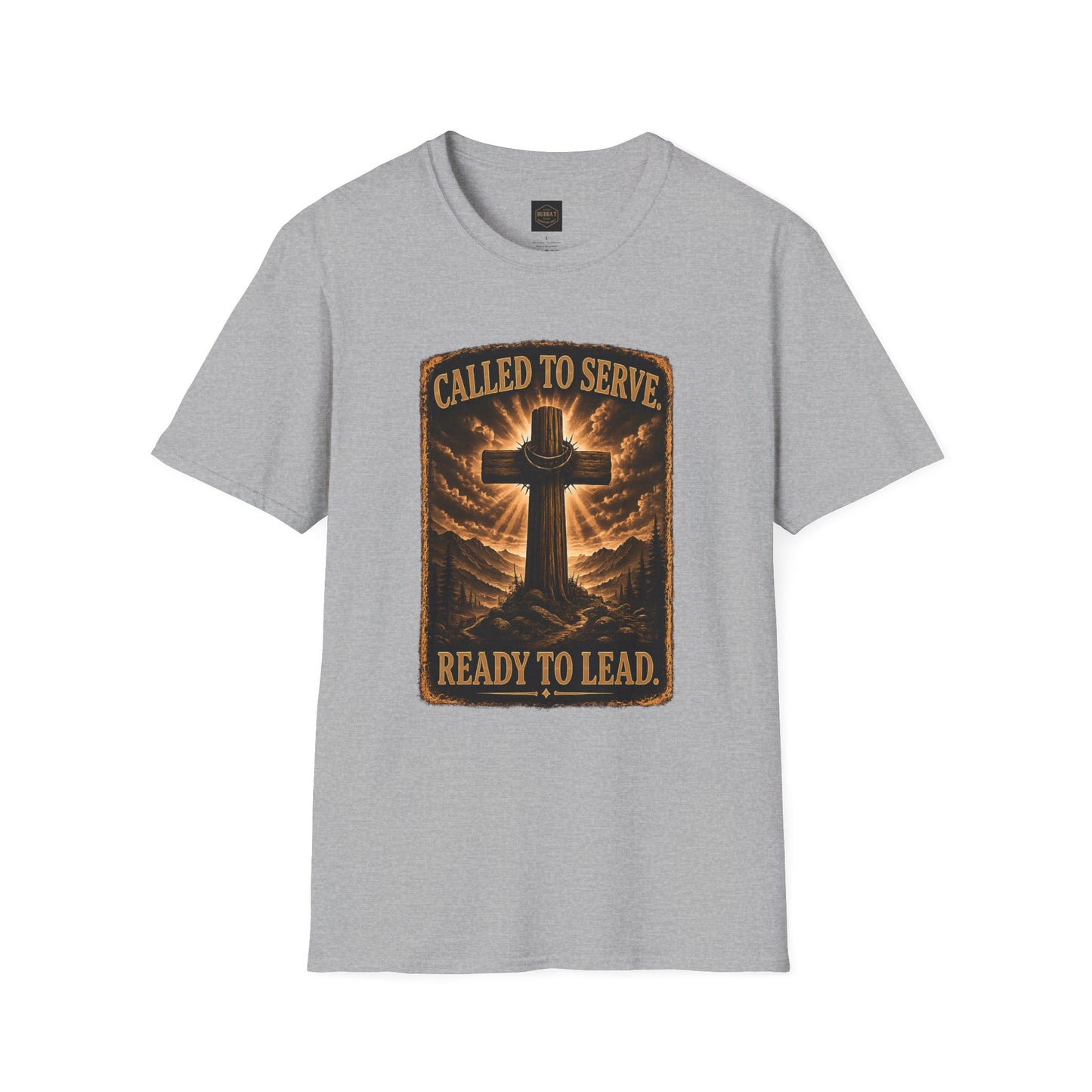 Called to Serve Cross T-Shirt — "Ready to Lead" Christian Faith Tee