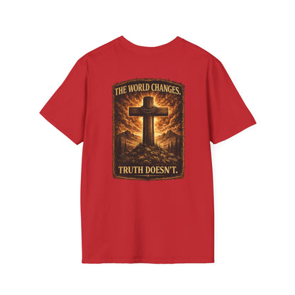 Christian Cross Pocket T‑Shirt — Faith of the Cross Minimalist Tee