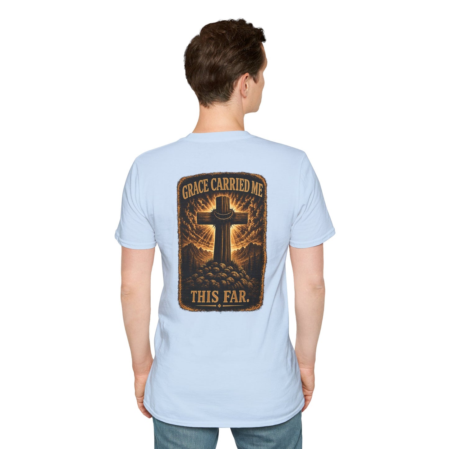 Faith Cross T-Shirt — Minimal Christian Prayer Tee