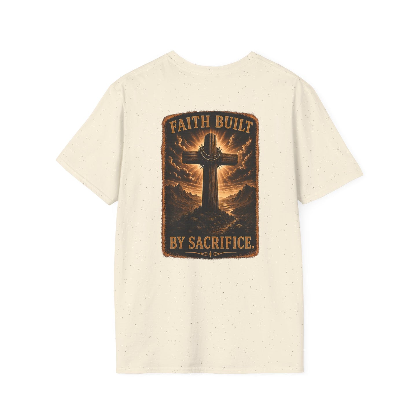 Faith Cross Tee — Minimal Christian Inspirational T-Shirt