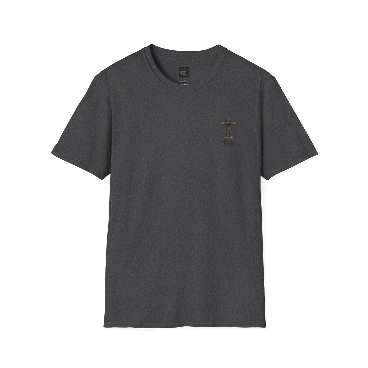 Faith Cross T-Shirt — Minimal Christian Prayer Tee