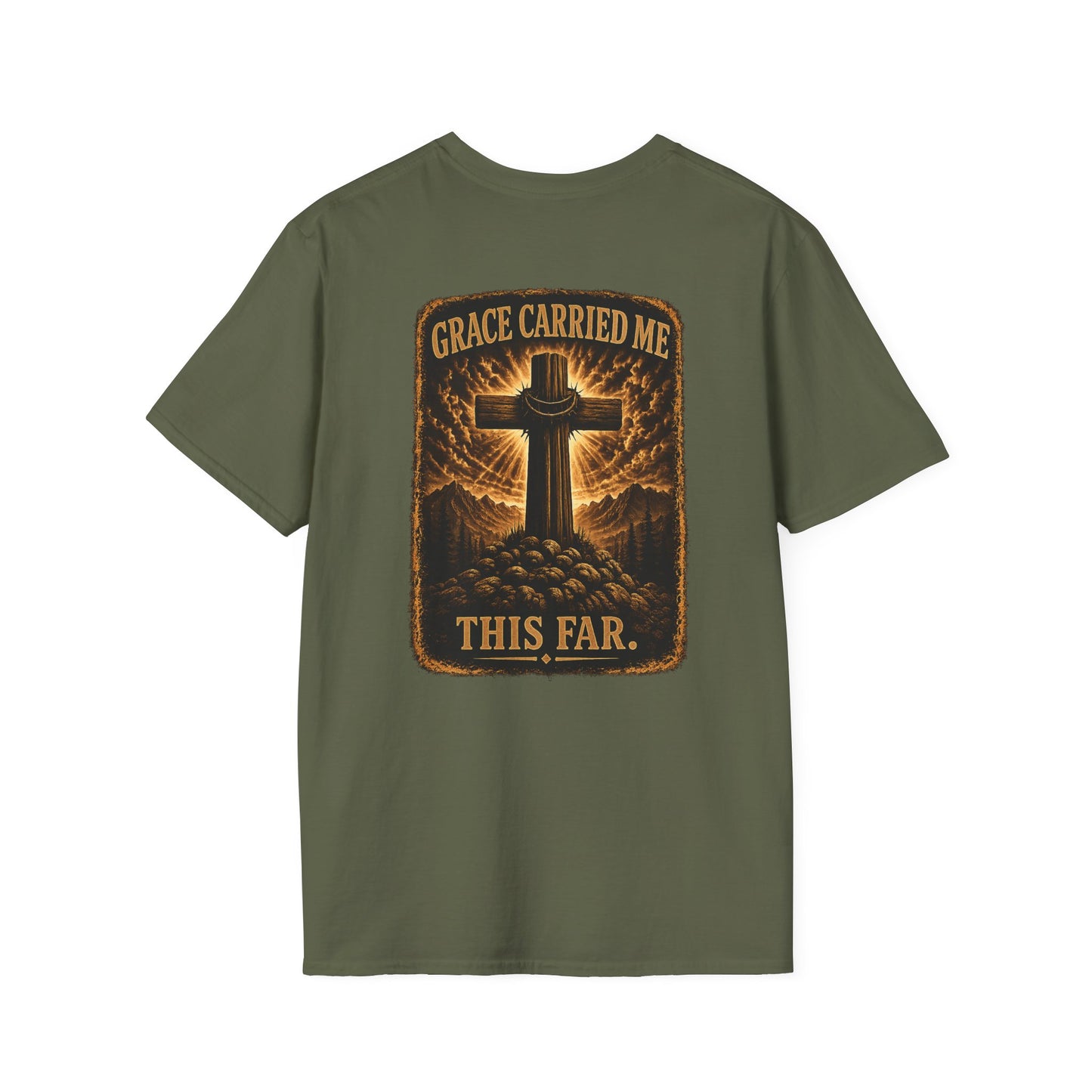 Faith Cross T-Shirt — Minimal Christian Prayer Tee